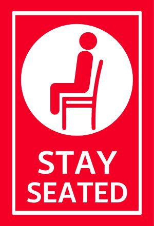 Stay Seated Table Tent