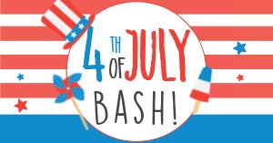 Fourth of July Bash Facebook Post