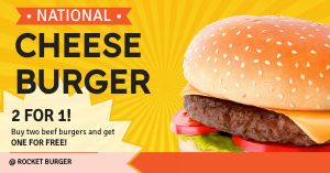 National Cheeseburger Day Flyer Template by MustHaveMenus