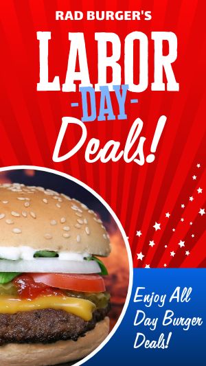 Red Labor Day Deals FB Story