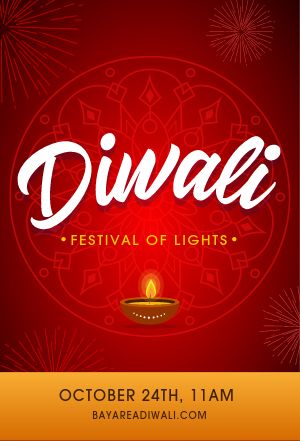 Red Diwali Table Tent