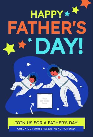 Space Fathers Day Table Tent