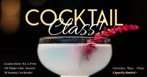 Cocktail Class Facebook Post