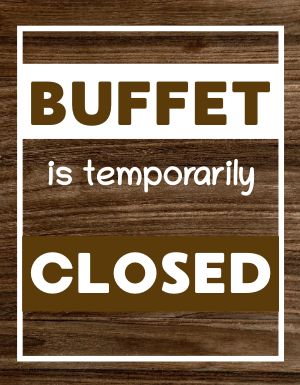 Buffet Closed Flyer