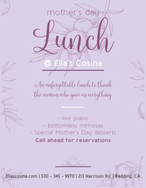 Mothers Day Lunch Flyer
