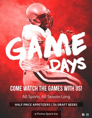 Game Day Football Flyer