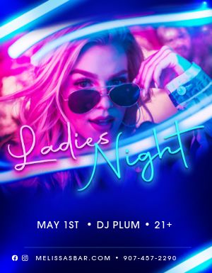 Ladies Night Nightclub Flyer