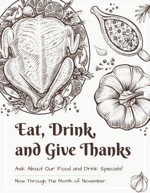 Thanksgiving Dining Flyer