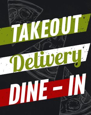 Takeout Delivery Sidewalk Sign