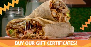 Burrito Gift Certificates Facebook Post