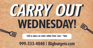 Carryout Wednesday Facebook Post