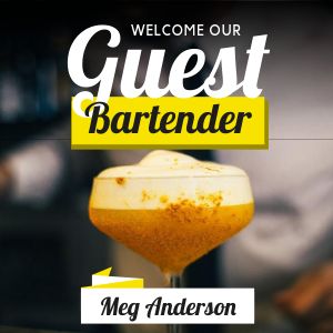 Yellow Guest Bartender IG Post