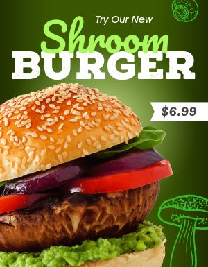 Shroom Burger Flyer