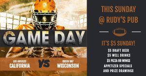Football Game Day Facebook Post