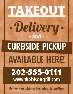 Curbside Available Here Flyer
