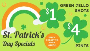 St Patricks Specials Digital Promotion Screen