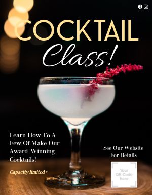 Cocktail Class Flyer