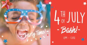 July 4th Party In Facebook Post