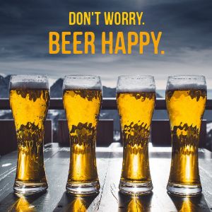 Beer Happy Instagram Post