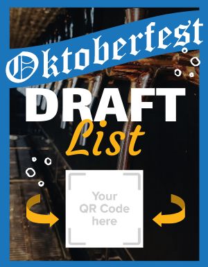 Oktoberfest Draft List Flyer
