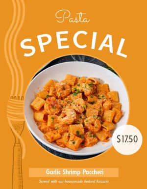 Pasta Specials Flyer