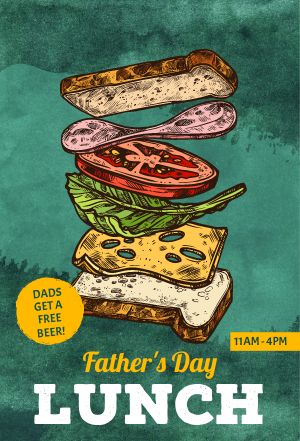 Fun Fathers Day Lunch Table Tent