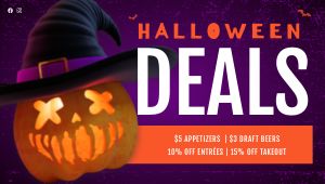 Jack O Lantern Halloween Digital Poster