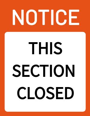 Section Closed Flyer