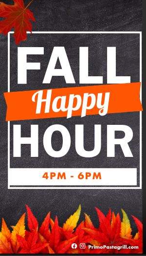 Fall Happy Hour Digital Marketing Board
