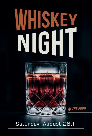 Whiskey Night Table Tent