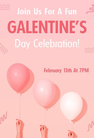 Galentines Celebration Table Tent