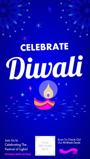 Celebrate Diwali Digital Poster