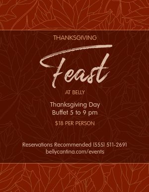 Thanksgiving Feast Flyer 