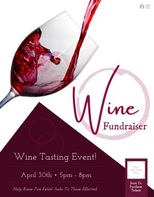 Wine Fundraiser Flyer