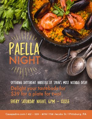 Paella Flyer