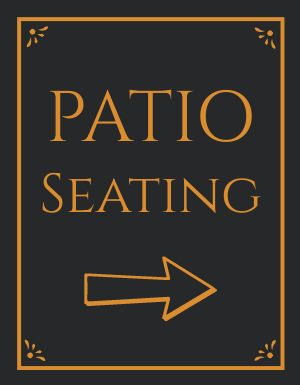 Patio Seating Flyer
