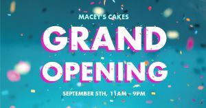 Grand Opening Party Facebook Post