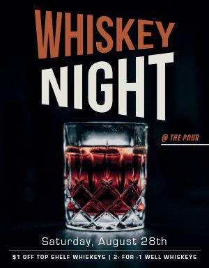 Whiskey Night Bar Flyer