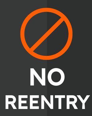 No Reentry Poster