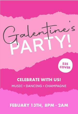 Galentines Party Table Tent