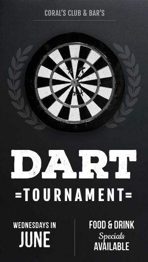 Dart Tournament Facebook Story