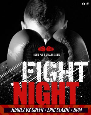 Red Fight Night Poster