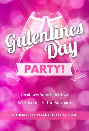 Galentines Cheers Table Tent