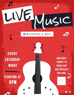 Live Music Bar Flyer