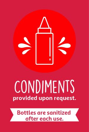Condiments Table Tent