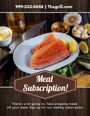 Meal Subscription Flyer