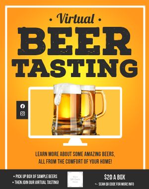 Virtual Beer Tasting Poster