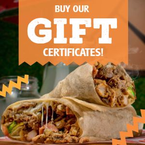Burrito Gift Certificates Instagram Post
