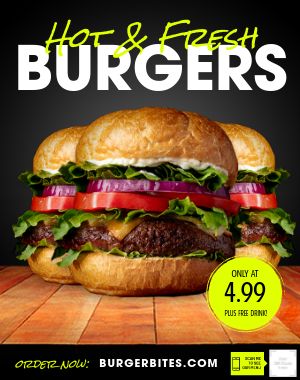Hot Burgers Poster