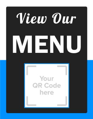 View Our Menu Sign